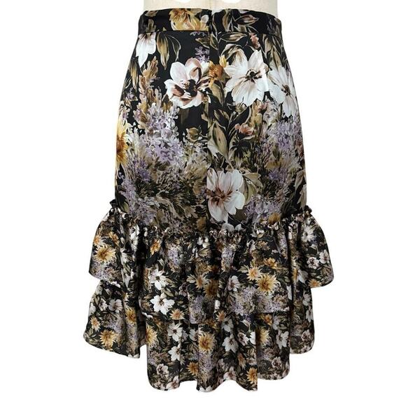 Antonio Melani Quinn Floral Print Tiered Skirt Women’s 4 Fairycore Whimsygoth - Picture 4 of 8